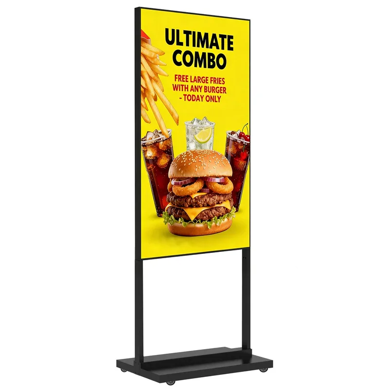 32" 43" Digital Signage Kiosk, 700nits LCD Advertising Display, Indoor Floor Standing Vertical Poster | 360SPB®
