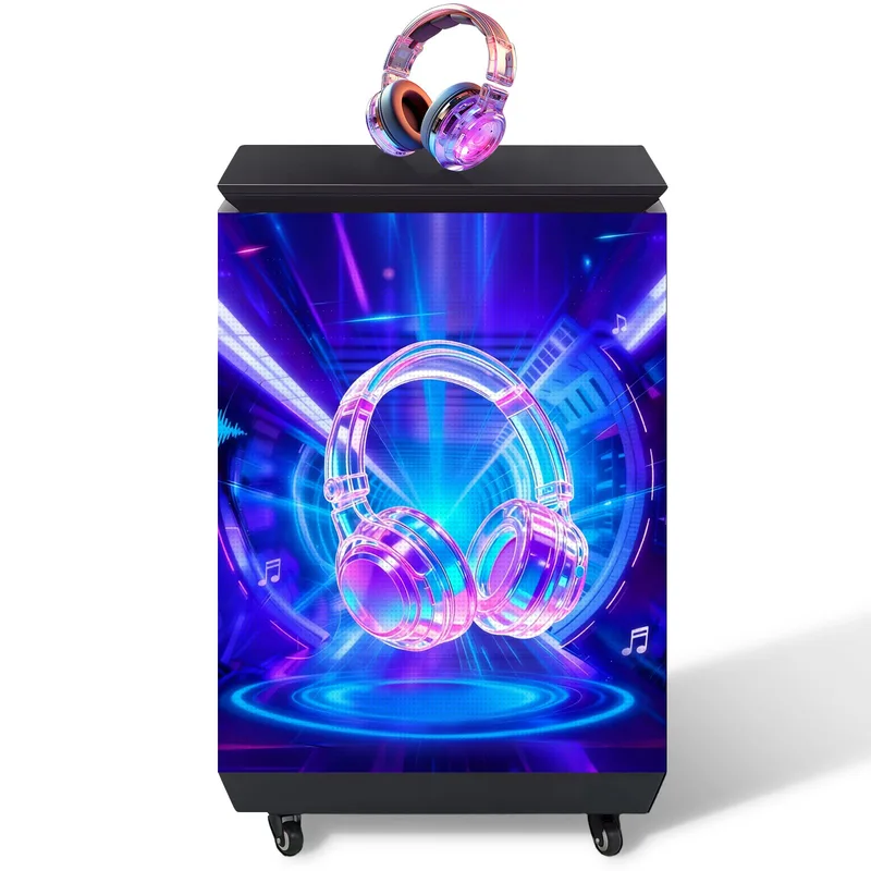 LED Digital Signage, 3-Sided LED Cube Display, P2.5mm Digital Signage Totem with Built-in Storage Case for Trade Show,Retail & Events | 360SPB®