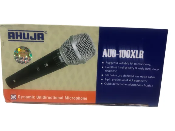 AHUJA unidirectional dynamic microphone – AUD-100XLR