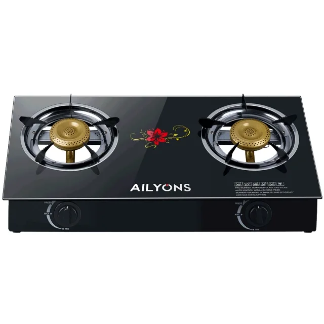 AILYONS GS014-1 Gas Stove Double Burner – Fast Cooking, Efficient Heat Distribution & Durable Build