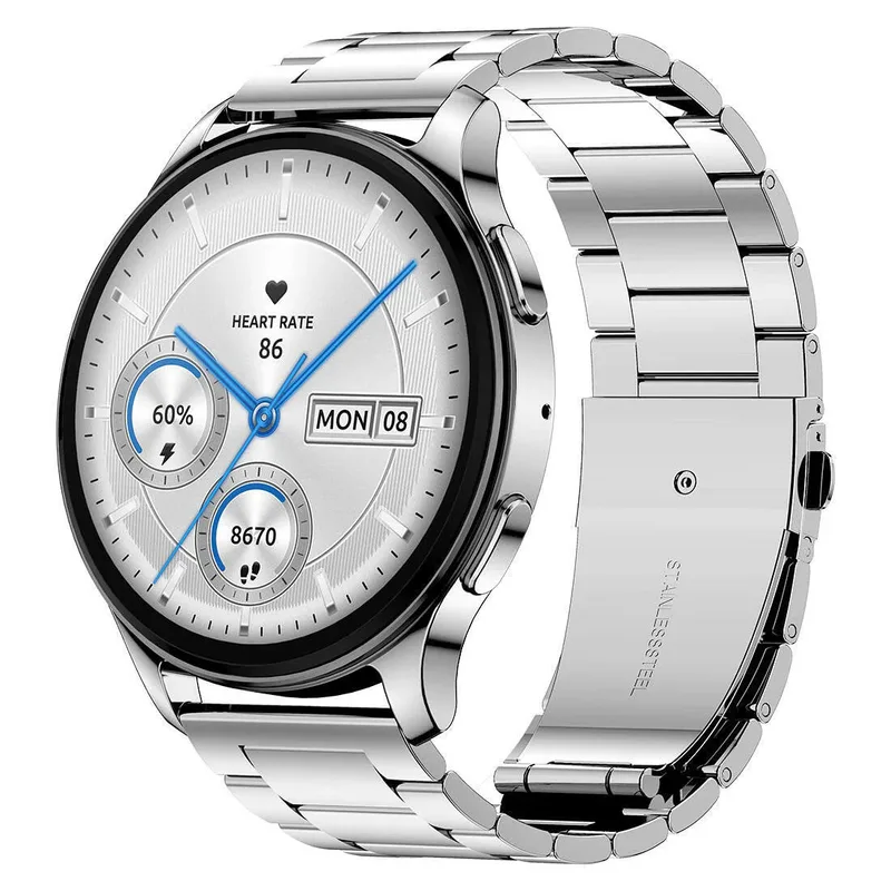 Amazfit ‎A2319 Pop 3R Smart Watch, 1.43" AMOLED Display, Bluetooth Calling, SpO2, 12-Day Battery Life, AI Voice Assistance, 100 Sports Modes, 24H HR M