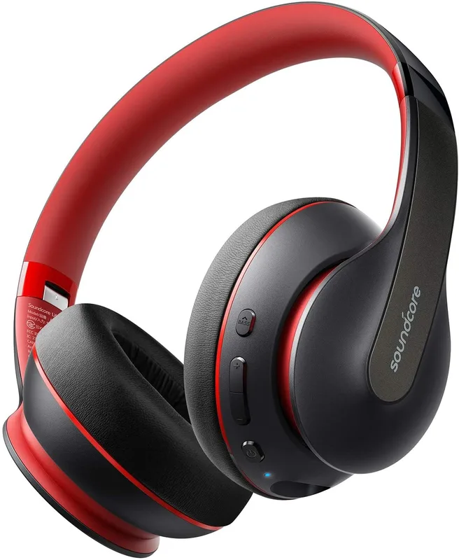Anker Soundcore Life Q10 Wireless Bluetooth Headphones, Over Ear and Foldable, Hi-Res Certified Sound, 60-Hour Playtime and Fast USB-C Charging, Deep