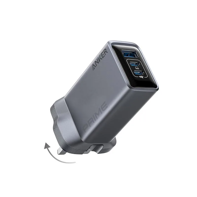 Anker Prime A2688241 100W 3-Port GaN Charger – Fast multi-device charging with compact high-efficiency GaN technology