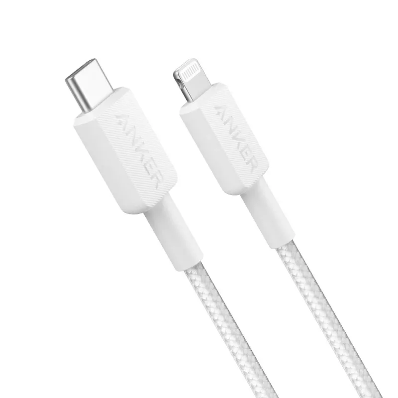Anker 3ft Braided Lightning to USB-C Fast Charging Cable – White