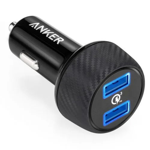 Anker PowerDrive Speed 2 – 39W Dual USB Car Charger with Quick Charge 3.0
