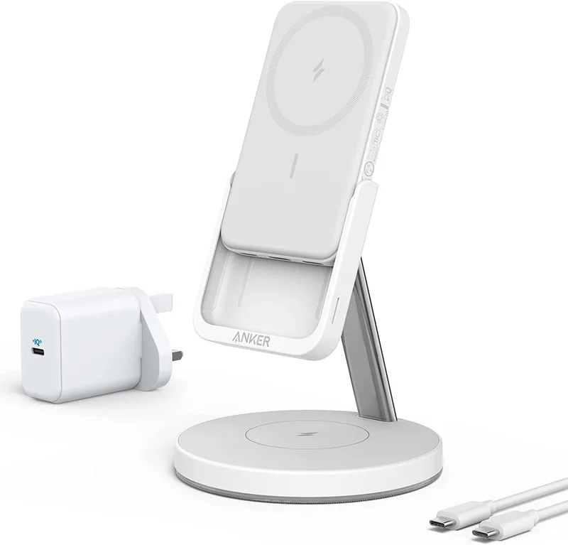 Anker White 633 Magnetic Wireless Charger