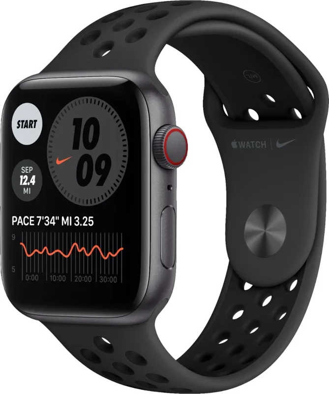 Apple Watch Nike SE 44mm GPS + Cellular MG083B/A - Fitness smartwatch with cellular connectivity for calls, workouts, and everyday health tracking on
