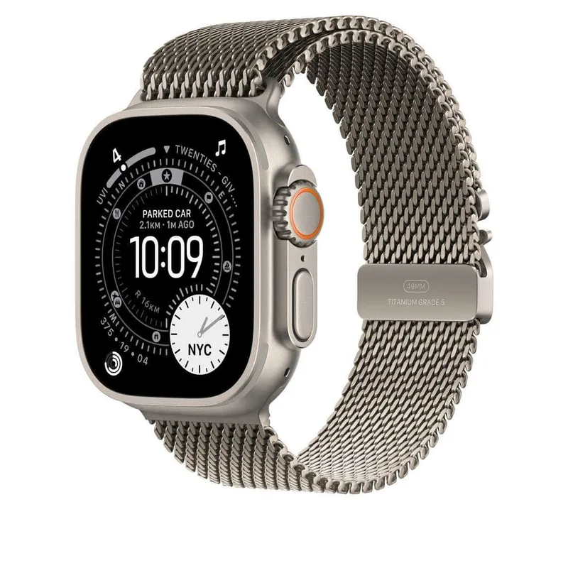 Apple Watch Ultra 3 49mm with Titanium Milanese Loop