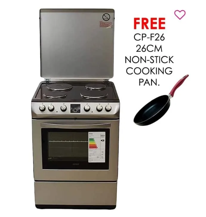ARMCO GC-F6604LX2(SL) – 4 Electric, 2 Rapid Plates, 60X60 Full Convection Oven+Grill, Auto ignition, Thermostat, Lamp, Rotisserie, Digital Timer, Doub