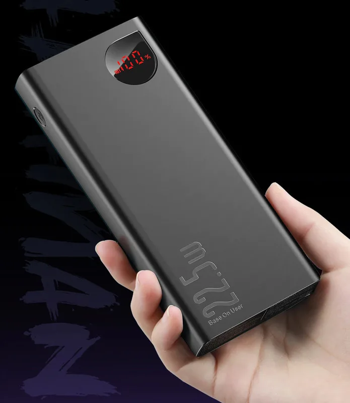 Baseus 22.5W Power Bank - Elf Digital Display Fast Charge, 10000mAh