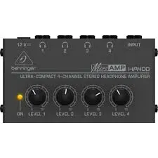 Behringer HA 400 Ultra-Compact 4 Channel Stereo Headphone Amplifier