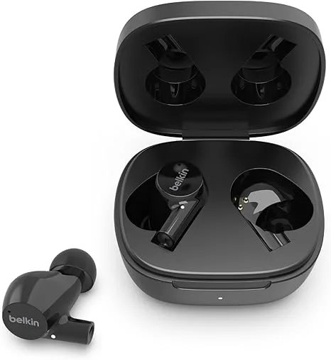 Belkin AUC009btBLK Soundform Bolt True Wireless Earbuds Black