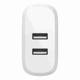 BELKIN BOOST CHARGE™ DUAL USB-A WALL CHARGER 24W, WHITE-WCB002MYWH