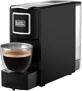 BLACK+DECKER CCM100-B5 Capsule Coffee Machine1140W – Black