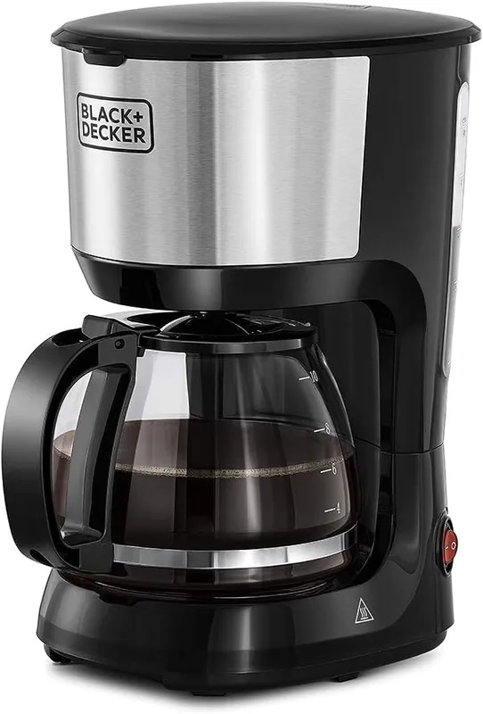 Black & Decker 1.25L 10-Cup Coffee Maker/Machine, 750W (DCM750S-B5)