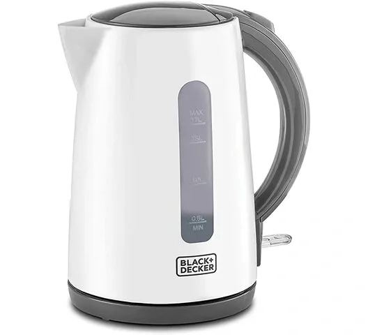 BLACK+DECKER JC70-B5 Cordless Kettle 1.7L – Fast Boiling, Safe Auto Shut-Off & Easy Pour