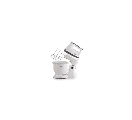 Black & Decker BLACK+DECKER M700-B5 Stand Mixer with Bowl 300W – Powerful Motor, Multi-Speed Control & Easy Cleaning