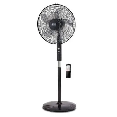 Black & Decker BLACK+DECKER FS1620R 16-Inch Stand Fan With Remote – Black