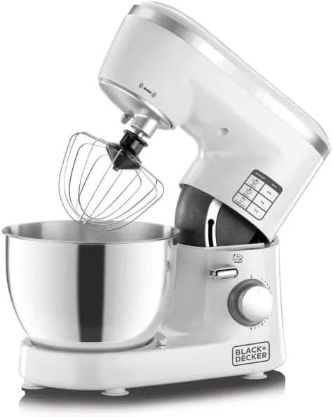 BLACK+DECKER SM1000-B5 Kitchen Machine, 4L Bowl – 1000W