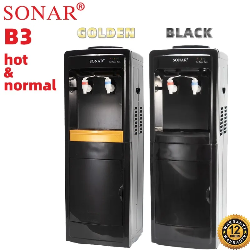 Black Sonar B3 Hot and Normal Free Standing Water Dispenser.