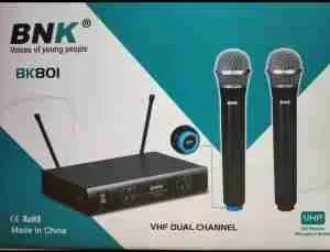 BNK BK801 Professional Wireless VHF Microphone- Provides clear and reliable audio performance for events, presentations, karaoke, and professional sou