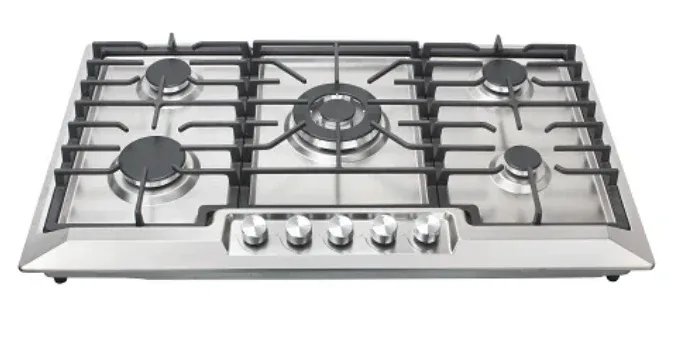 Bolesi 5022 Built-In 5 Gas Stainless Cooker Hob 1 WOK Burner