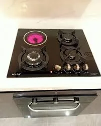 Bolesi built in hob cooker 3 gas 1 ceramic burner Powerful & Stylish Cooking