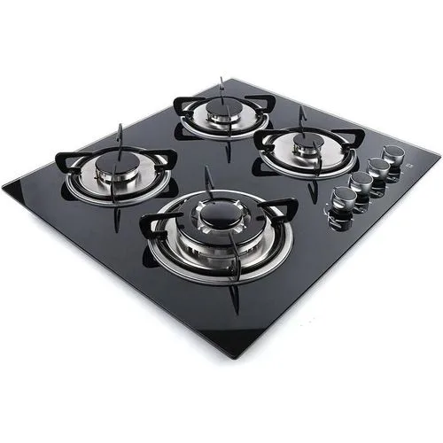 Bolesi built in hob cooker 4 gas burner tampered glass