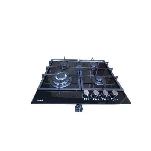 Bolesi hob Built in 4 Burner Gas Glass Cooker