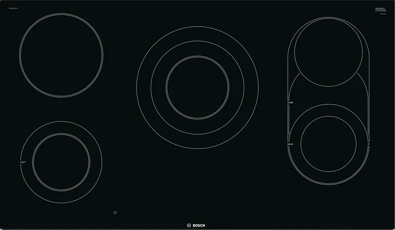 Bosch PKM975DK1D 90cm 5-Zone Electric Ceramic Black Hob