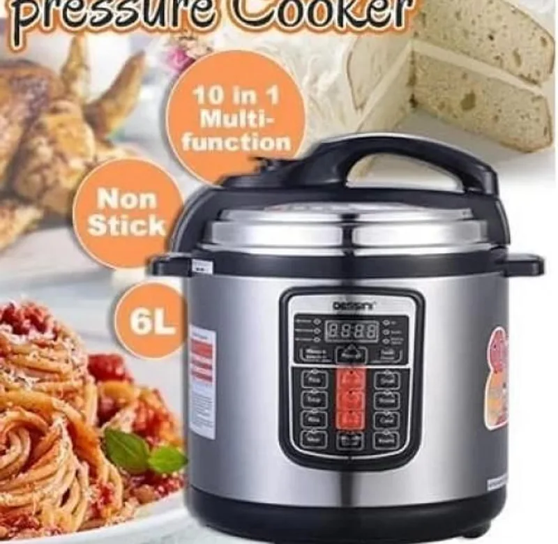 Bosch MES1710 6L 1000W Electric Pressure Cooker – 10-in-1 Multi-Function Digital Cooker, Non-Stick Inner Pot, Keep Warm & Safety Lock