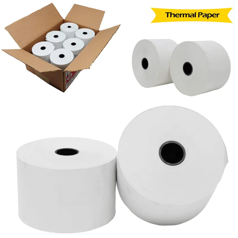 [12 Rolls] 2-5 ⁄ 16” x 400' ( 59mm Width x 3.32 Inches Diameter)