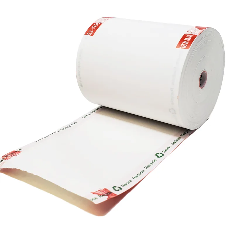 3-1/8" x 230' Pre-Printed Thermal Receipt Paper Rolls (50 Rolls - 50 GSM Paper Thickness) Eco Friendly Message On The Back