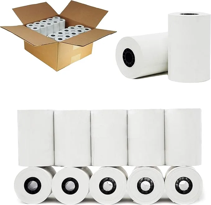 3-1/8" x 90' 25 Rolls Thermal Receipt Paper Rolls