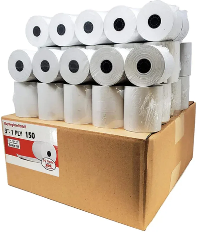 (31150) 3" 1-Ply x 150' 50 Rolls (76mm Width x 2.85 Inches Diameter)