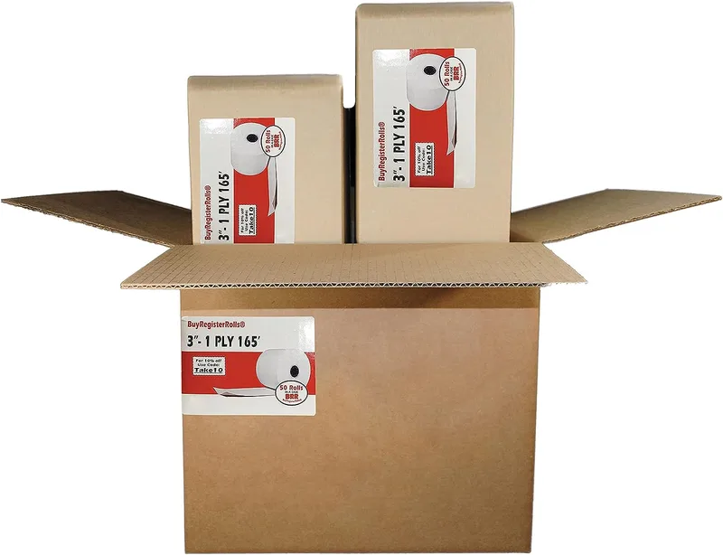 (31165-100) 3" 1-Ply x 165' 100 Rolls (76mm Width x 2.92 Inches Diameter)