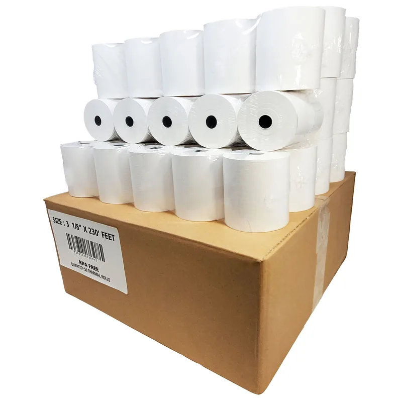 (318230) 3-1/8" x 230' (500 Rolls) Thermal Receipt Paper Rolls