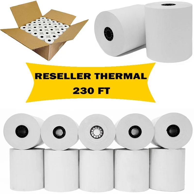 [For Resellers] 3 1/8" x 230' Thermal Receipt Paper Rolls