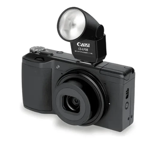 CAISI CS-LF08 Mini Camera Flash – Compact Speedlite for DSLR & Mirrorless Cameras