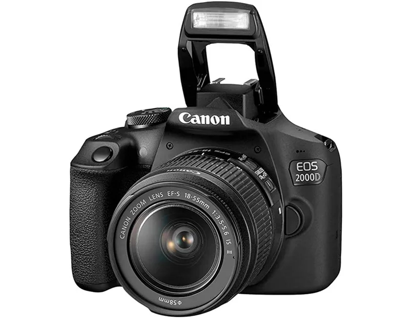 Canon EOS 2000D Camera and EF-S 18-55 mm Lens