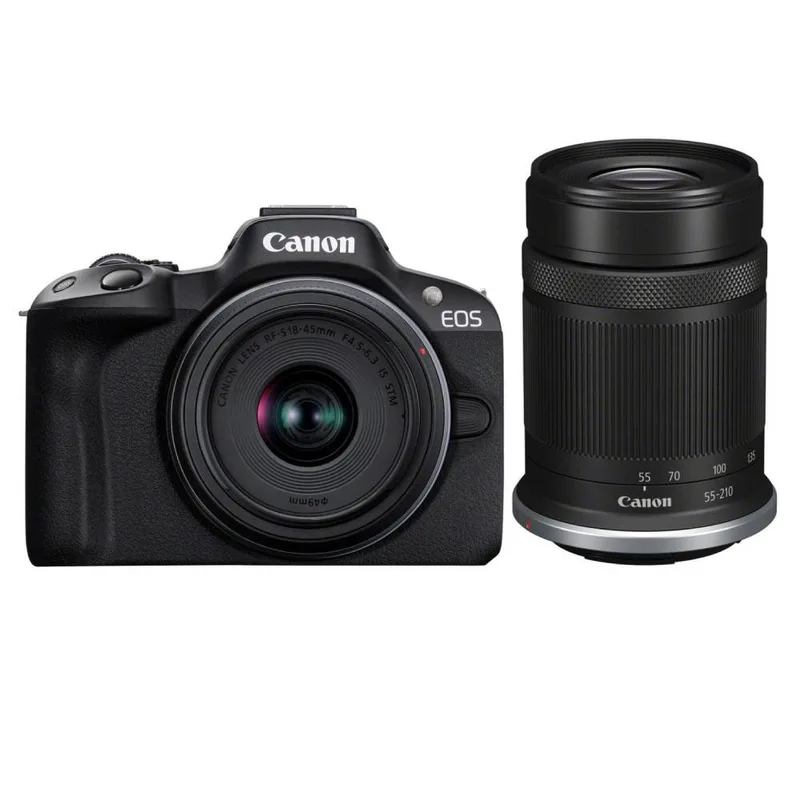 Canon EOS R50 18-45 mm & 55-210 mm Mirrorless Camera