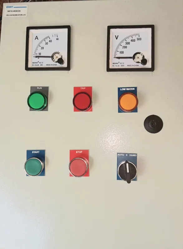 Controls Water Pump ATS 7.5KW Control Panel