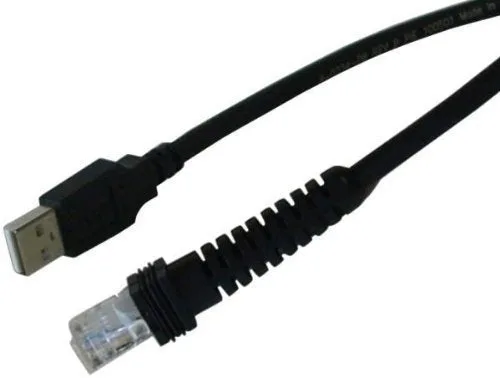 Datalogic Scanning 90A052055 Cable for Barcode Scanner, CAB-412, SH-5008, IBM USB, PWR Plus, Coil, 4.6 m Length