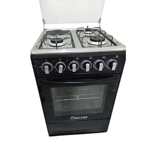 DECHO DC2026-60 60x60cm 3+1 Standing Cooker Electric Oven Auto Ignition – Heavy Duty Free Standing Kitchen Cooker for Home Cooking, Baking, and Daily