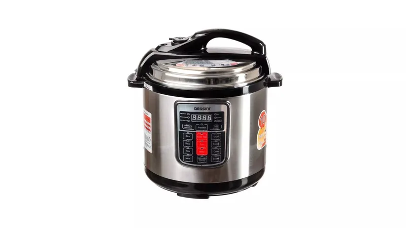 Dessini DS-379 6L Electric Pressure Cooker-Multi-Function Electric Pressure Cooker with 6-Litre Capacity, Fast Cooking, and Energy-Efficient Performan