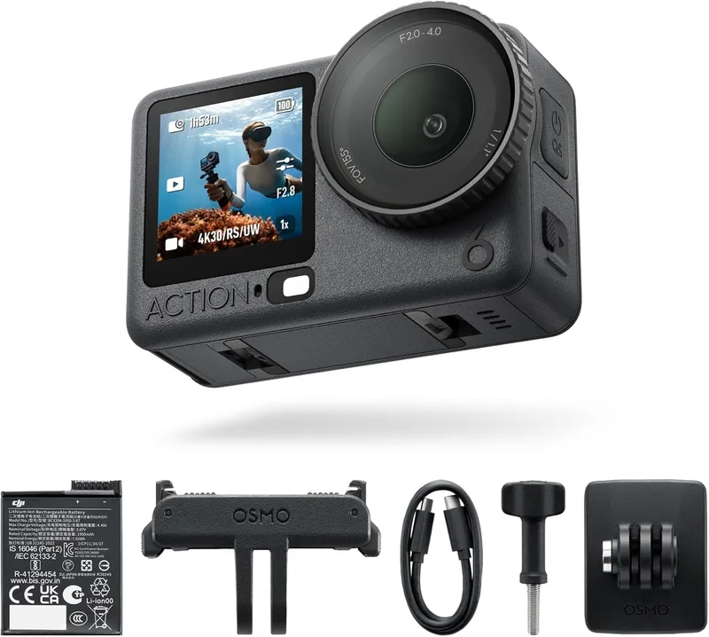 DJI Osmo Action 6 Standard Combo, 8K Action Camera for Daily Use