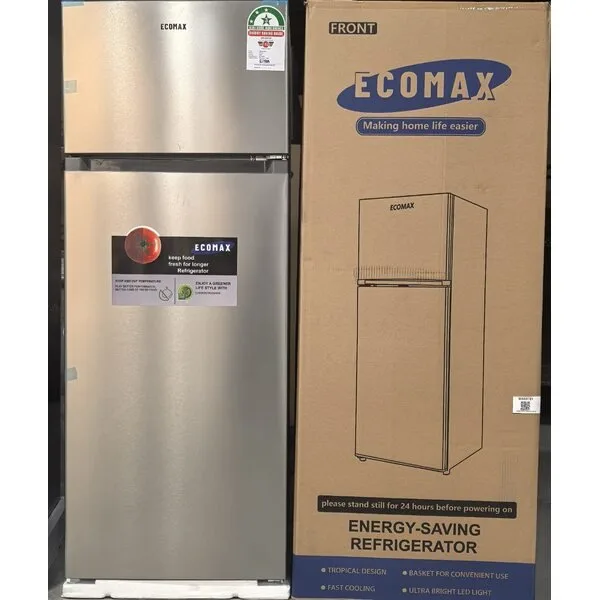 Ecomax 230-Litre Dark Silver Double Door Refrigerator