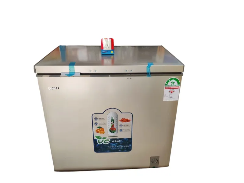 Ecomax 219 litres deep freezer free fridge guard