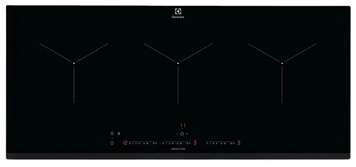 Electrolux Built-In Induction Hob, 90cm, 3 Plate, 6900W - EIT913