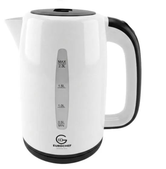 Eurochef EC-K06 2.3L Cordless Electric Kettle – Fast-Boiling Stainless Steel Kettle with Auto Shut-Off, Large Capacity & Cordless Convenience for Home
